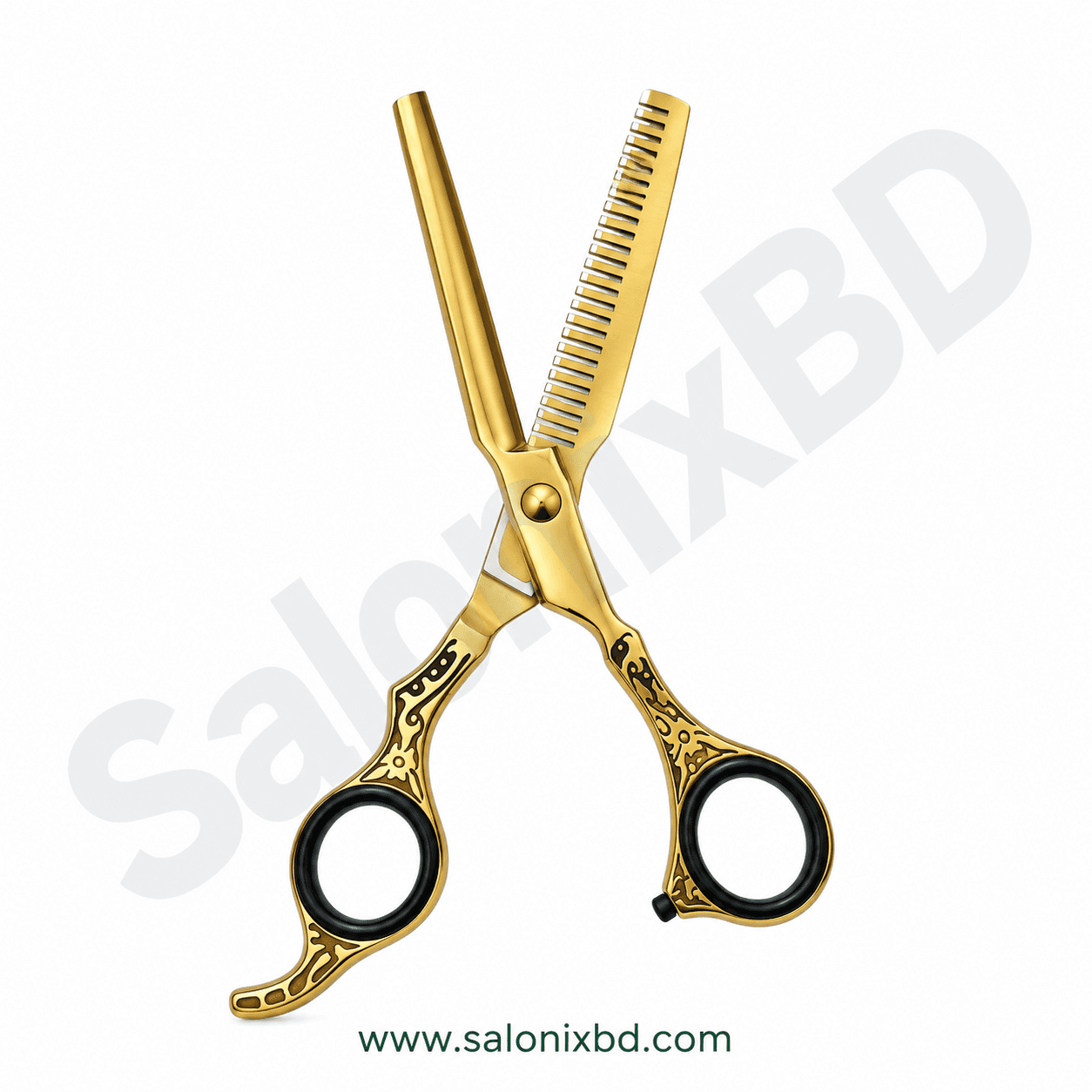 V.I.P. Professional Golden Hair Thinning Scissors সেলুন, পার্লার ও বারবার শপে চুল থিনিং, ব্লেন্ডিং ও টেক্সচার তৈরির জন্য উপযোগী