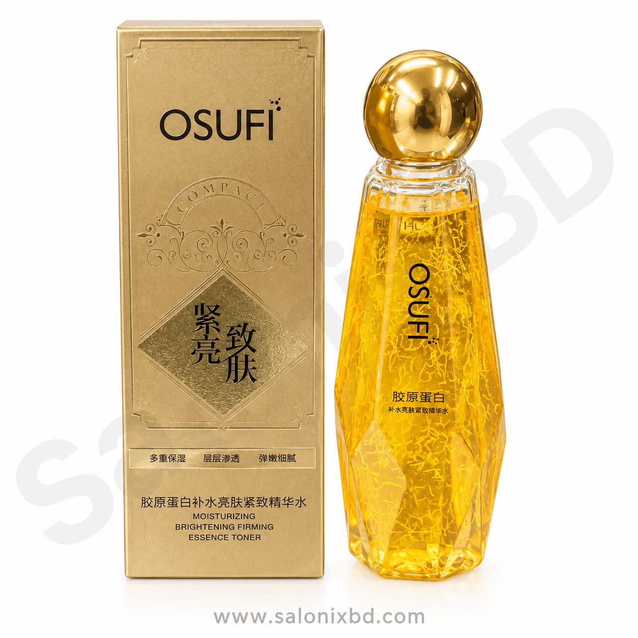 OSUFI Collagen Moisturizing Brightening Firming Essence Toner ফার্মিং কেয়ারে সহায়তা করার জন্য স্কিনকেয়ার টোনার
