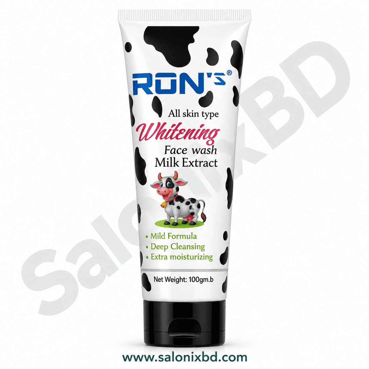 RON’S Milk Extract Whitening Face Wash 100g – Deep Cleansing & Moisturizing Face Wash