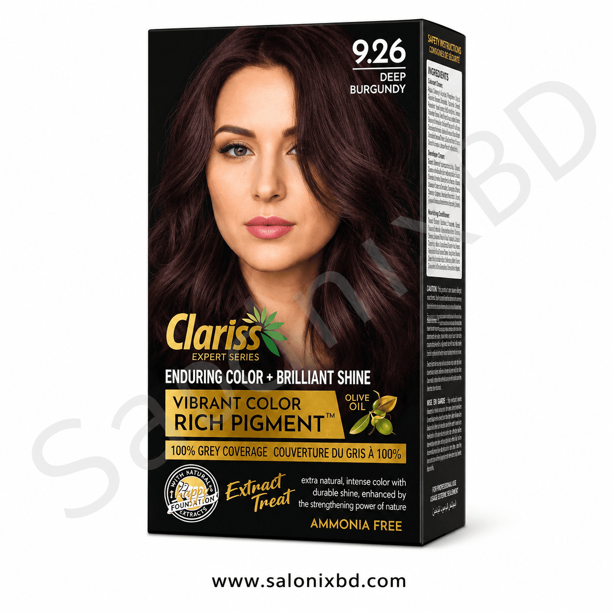 Clariss Enduring Color Hair Color 9.26 Deep Burgundy