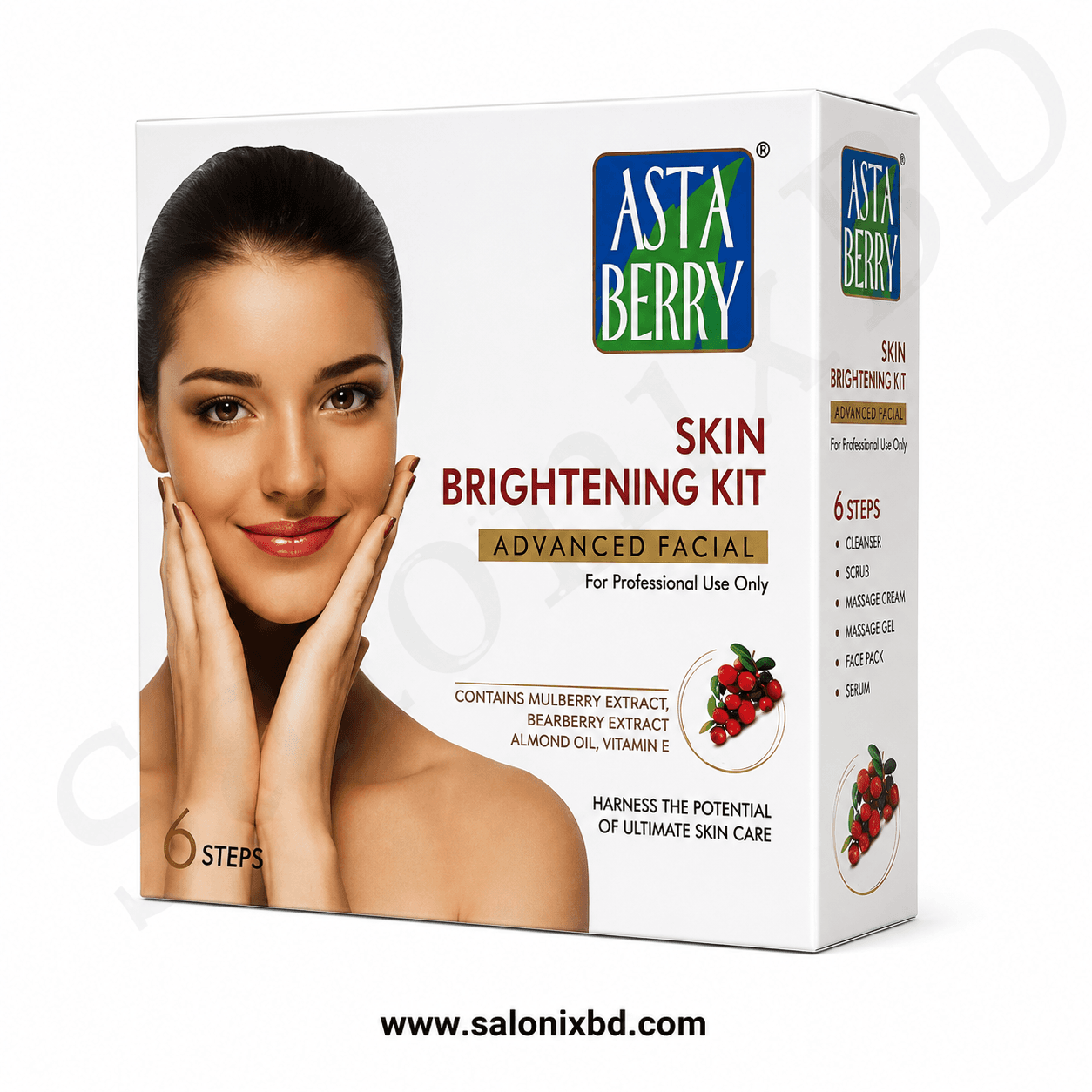ASTA BERRY Skin Brightening Kit – Advanced Facial (6 Steps) একটি প্রফেশনাল ৬-ধাপের ফেসিয়াল কিট