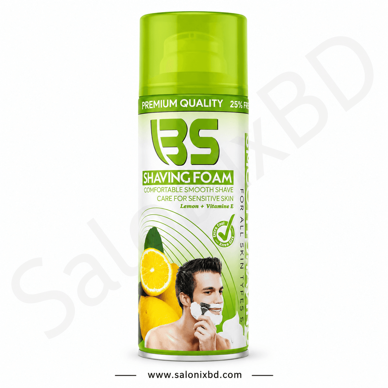 BS Shaving Foam Lemon + Vitamin E (Sensitive Skin)