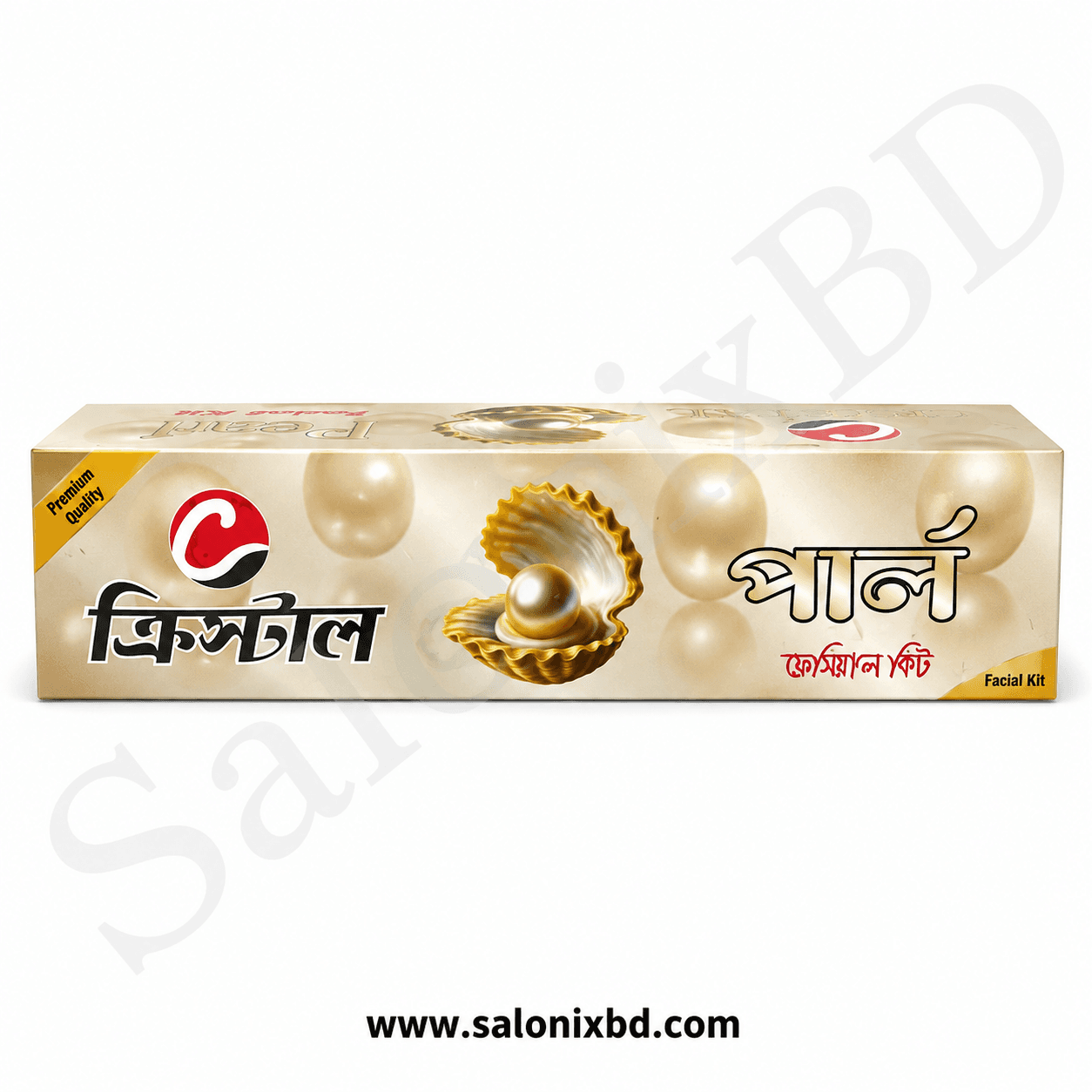ক্রিস্টাল পার্ল ফেসিয়াল কিট (Crystal Pearl Facial Kit) 3 in 1