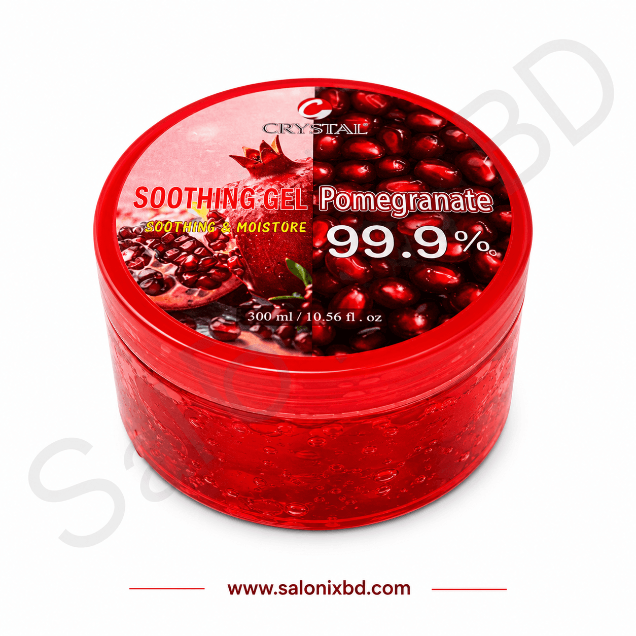 Crystal Pomegranate 99.9% Soothing Gel 500ml ডালিম এক্সট্র্যাক্ট সমৃদ্ধ জেল