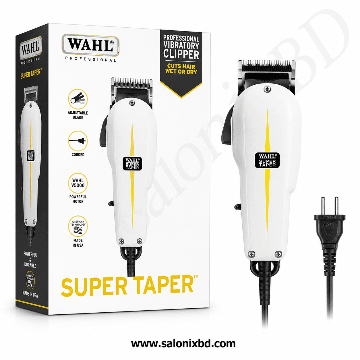 WAHL Super Taper Professional Vibratory Clipper ডাইরেক্ট লাইন V.I.P প্রফেশনাল মানের কর্ডেড হেয়ার ক্লিপার