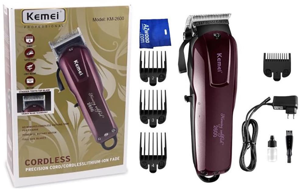 Kemei KM-2600 Professional Cord Cordless Hair Clipper Beard Trimmer
