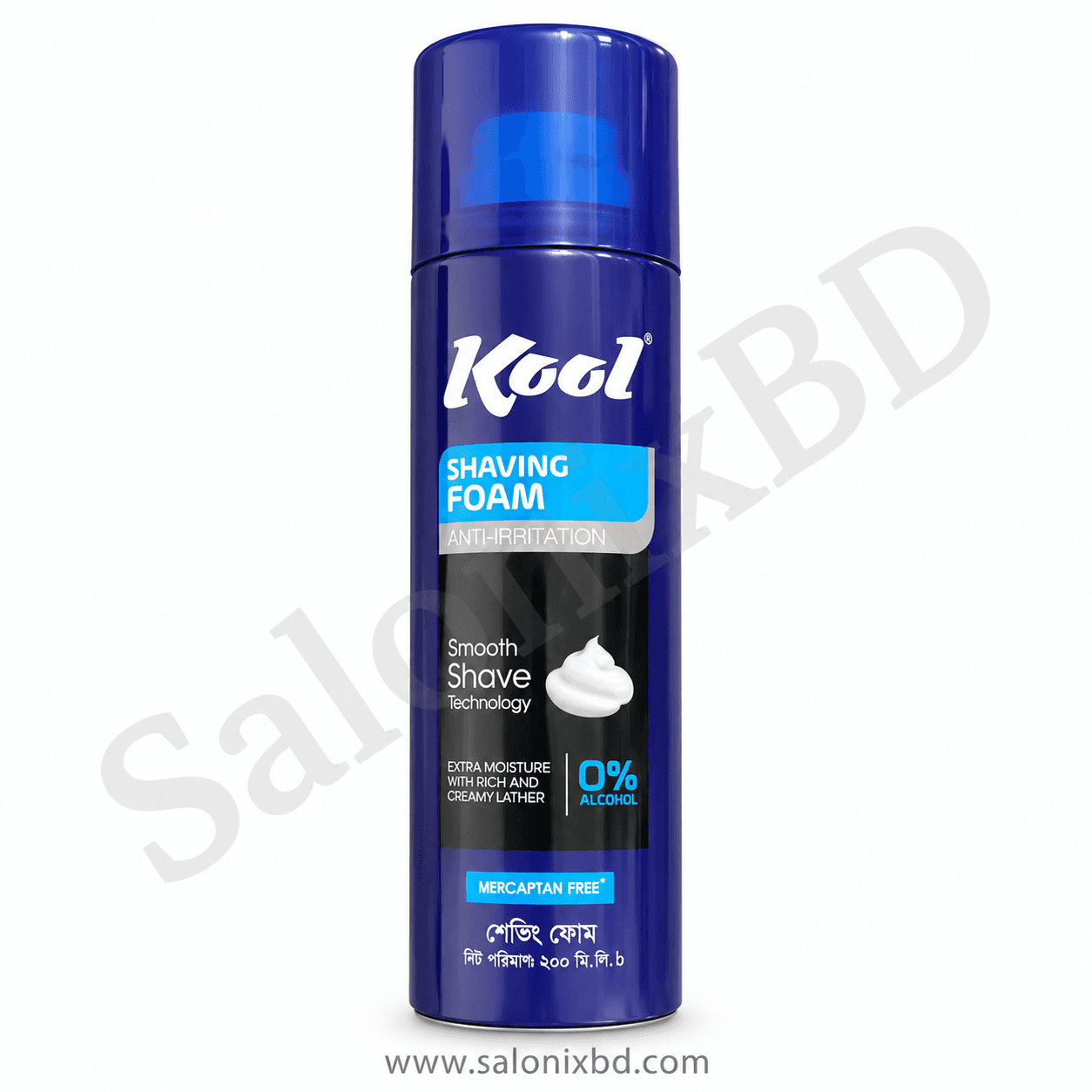 Kool Shaving Foam Anti-Irritation 200ml দাড়ি শেভিংকে আরও মসৃণ, আরামদায়ক ও সহজ করতে সাহায্য করে