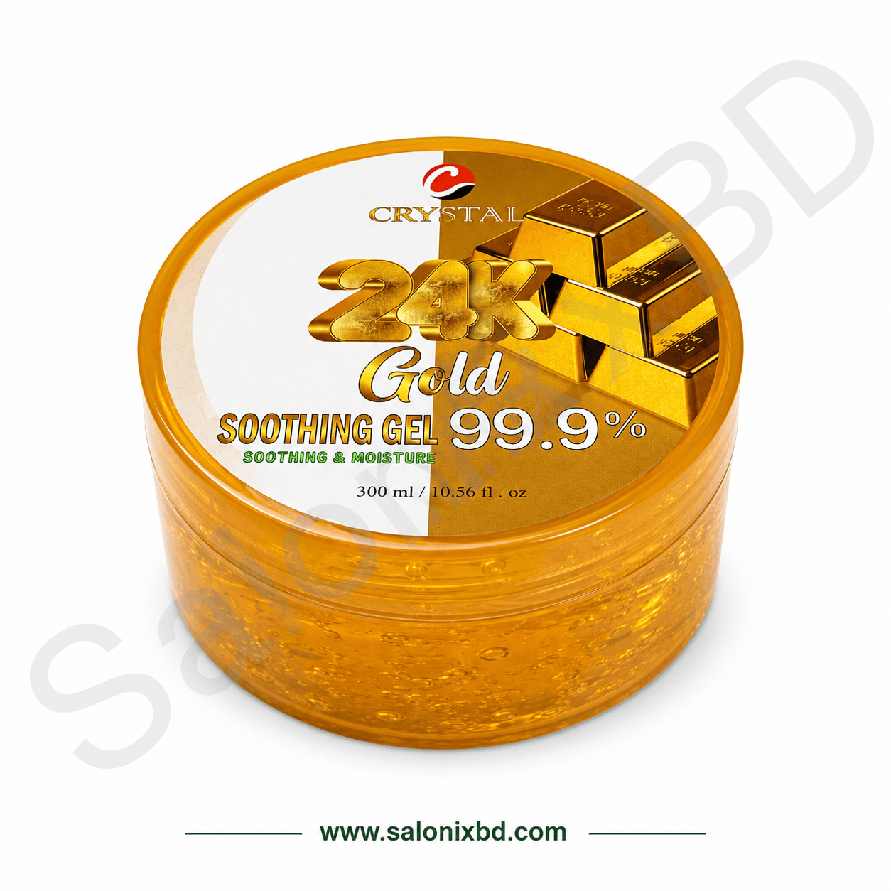 Crystal 24K Gold Soothing Gel 99.9% (500ml) 24K Gold সমৃদ্ধ স্যুথিং জেল