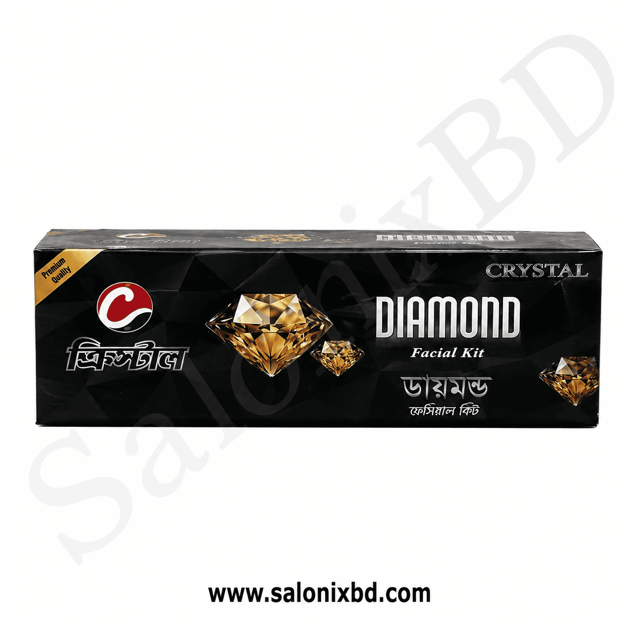 ক্রিস্টাল ডায়মন্ড ফেসিয়াল কিট (Crystal Diamond Facial Kit) 3 in one