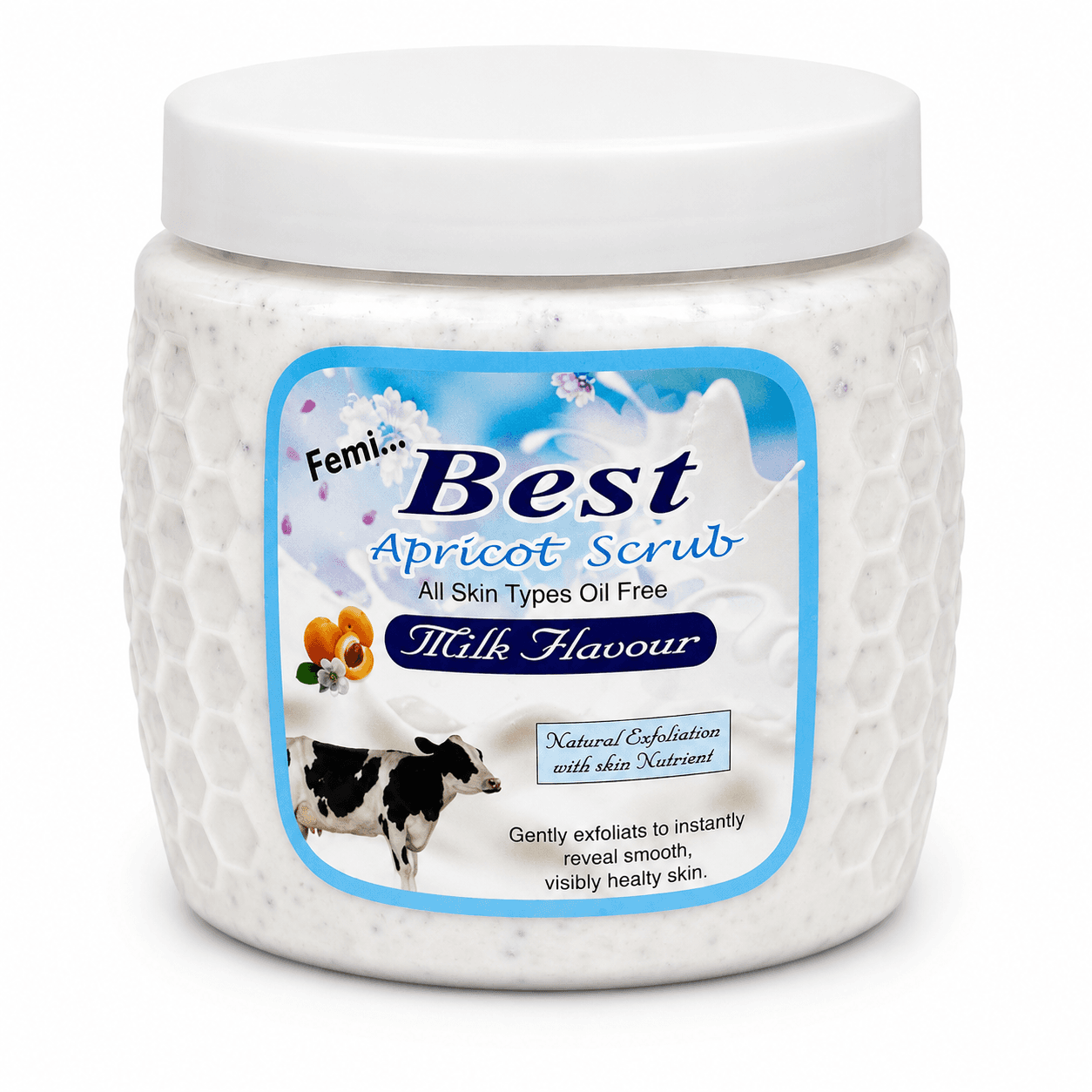 Best Apricot Scrub Milk Flavour একটি প্রিমিয়াম কোয়ালিটির স্ক্রাব ১ কেজি
