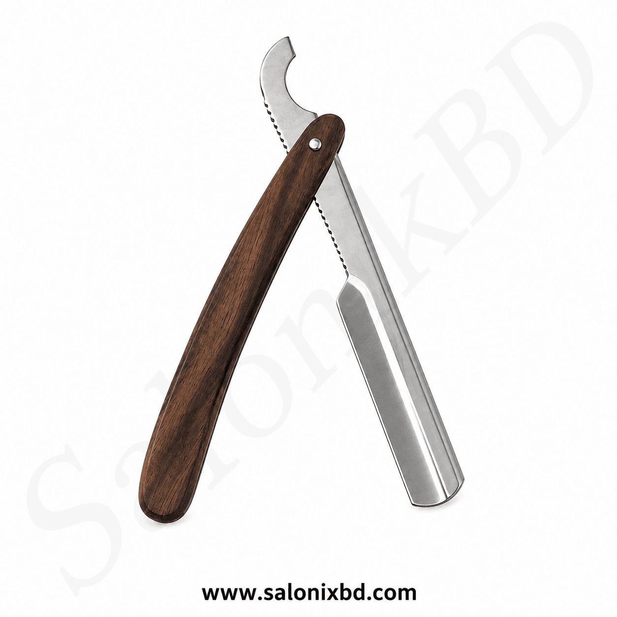 V.I.P তুর্কি স্টাইল স্ট্রেইট রেজর/ কাঠের খুর (Turkish Straight Razor / Barber Shaving Razor)