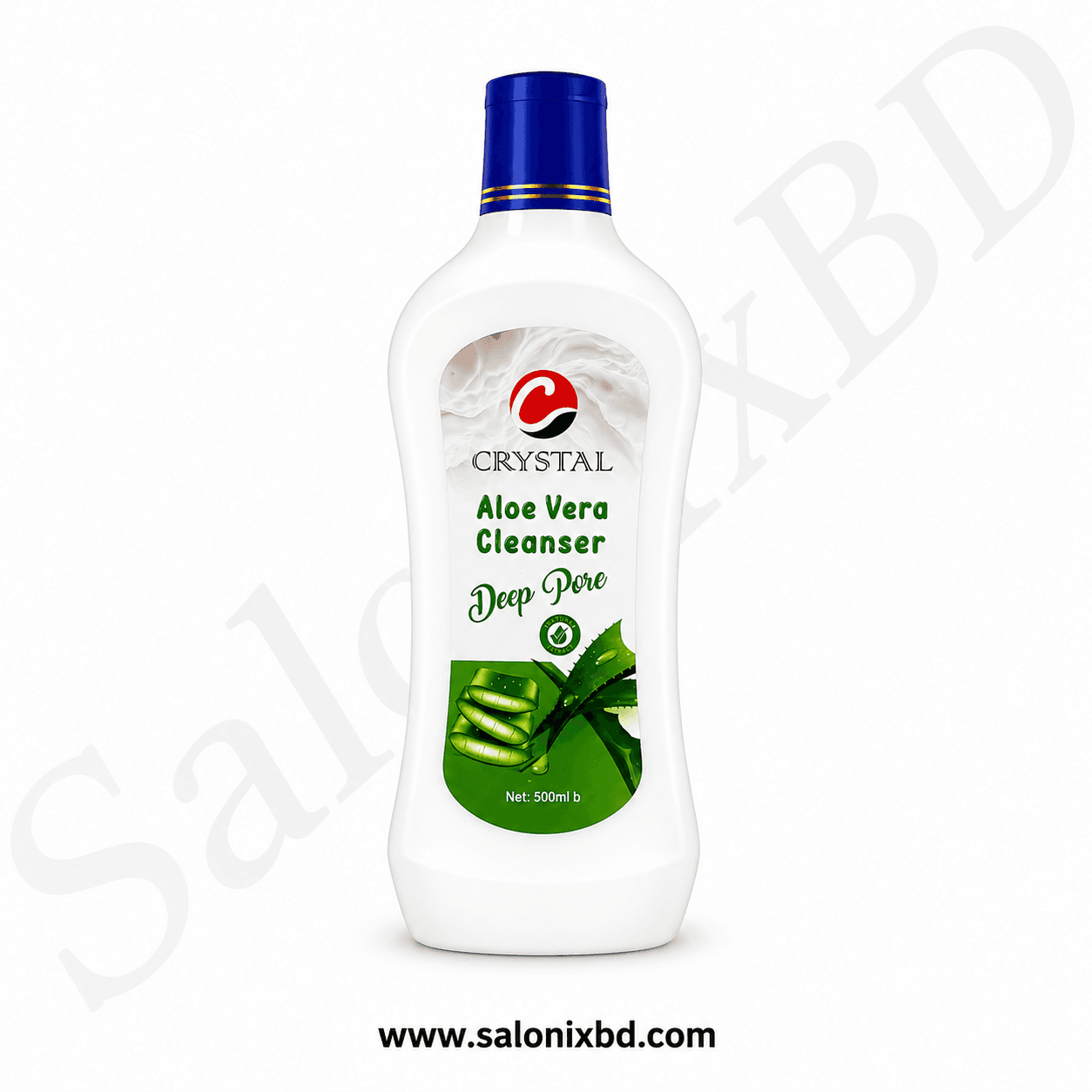 Crystal Aloe Vera Cleanser Deep Pore 500ml একটি অ্যালোভেরা সমৃদ্ধ ডিপ পোর ফেস ক্লিনজার