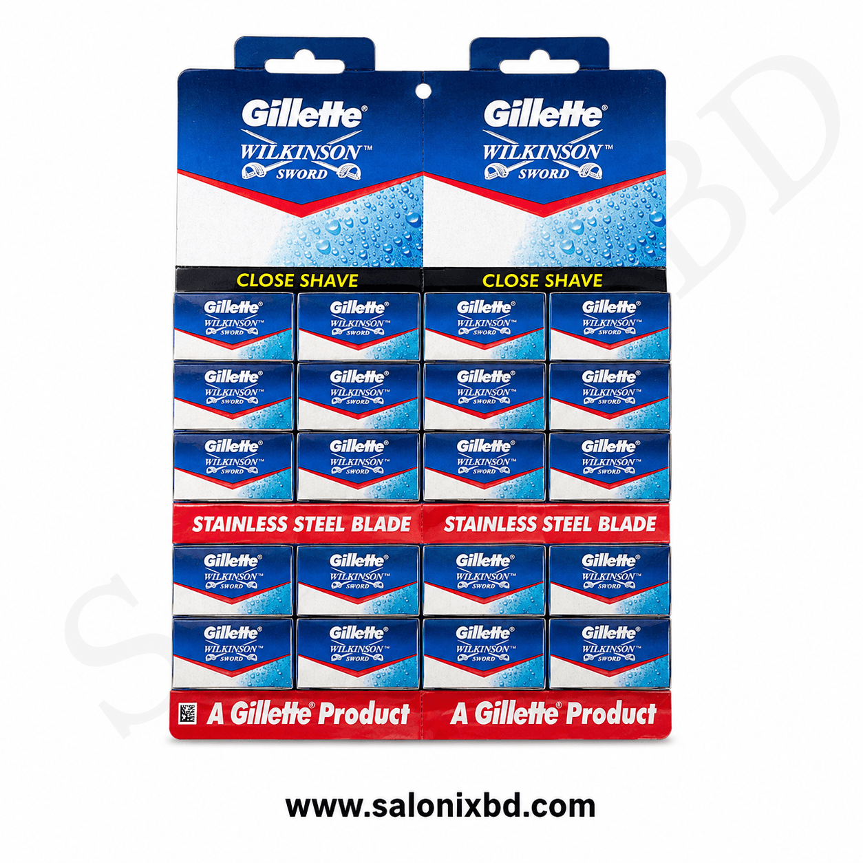 Gillette Wilkinson Sword Stainless Steel Blade (ডিসপ্লে প্যাক)