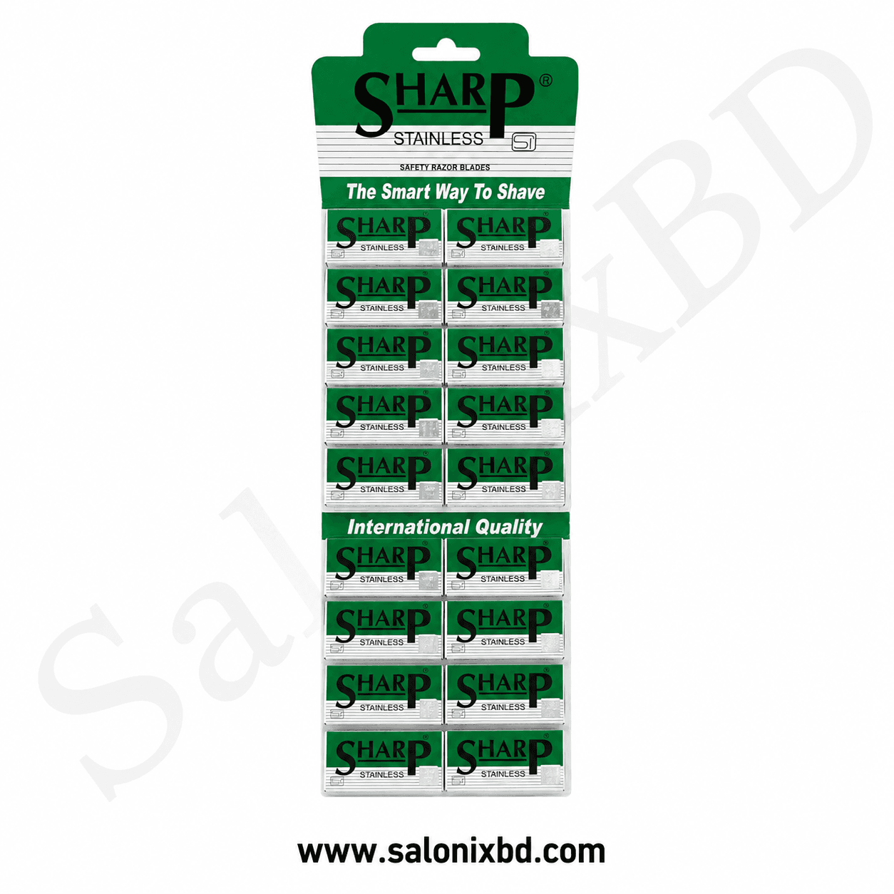 Sharp Stainless Safety Razor Blades (ডিসপ্লে প্যাক)