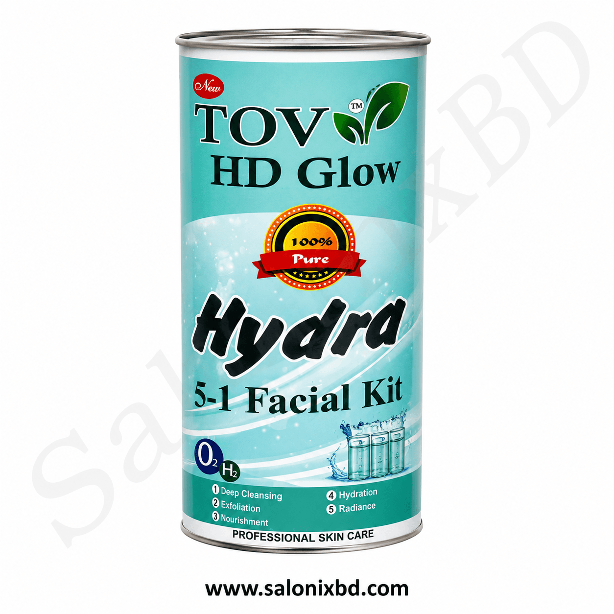 TOVA HD Glow Hydra 5-in-1 Facial Kit একটি প্রফেশনাল স্কিন কেয়ার ফেসিয়াল কিট