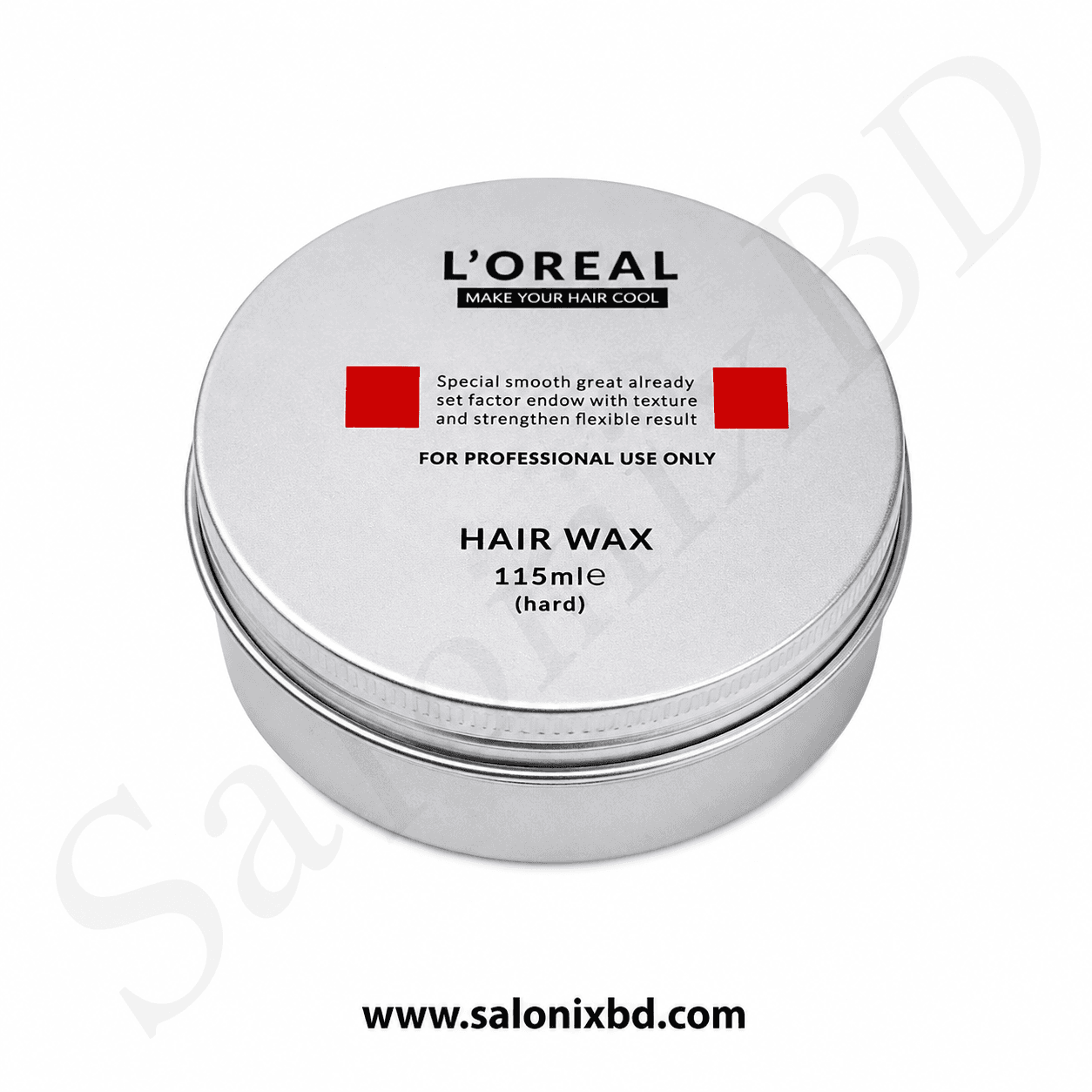 L'OREAL Hair Wax (Hard) 115ml শক্তিশালী হোল্ডিং ক্ষমতাসম্পন্ন একটি প্রফেশনাল হেয়ার স্টাইলিং ওয়াক্স