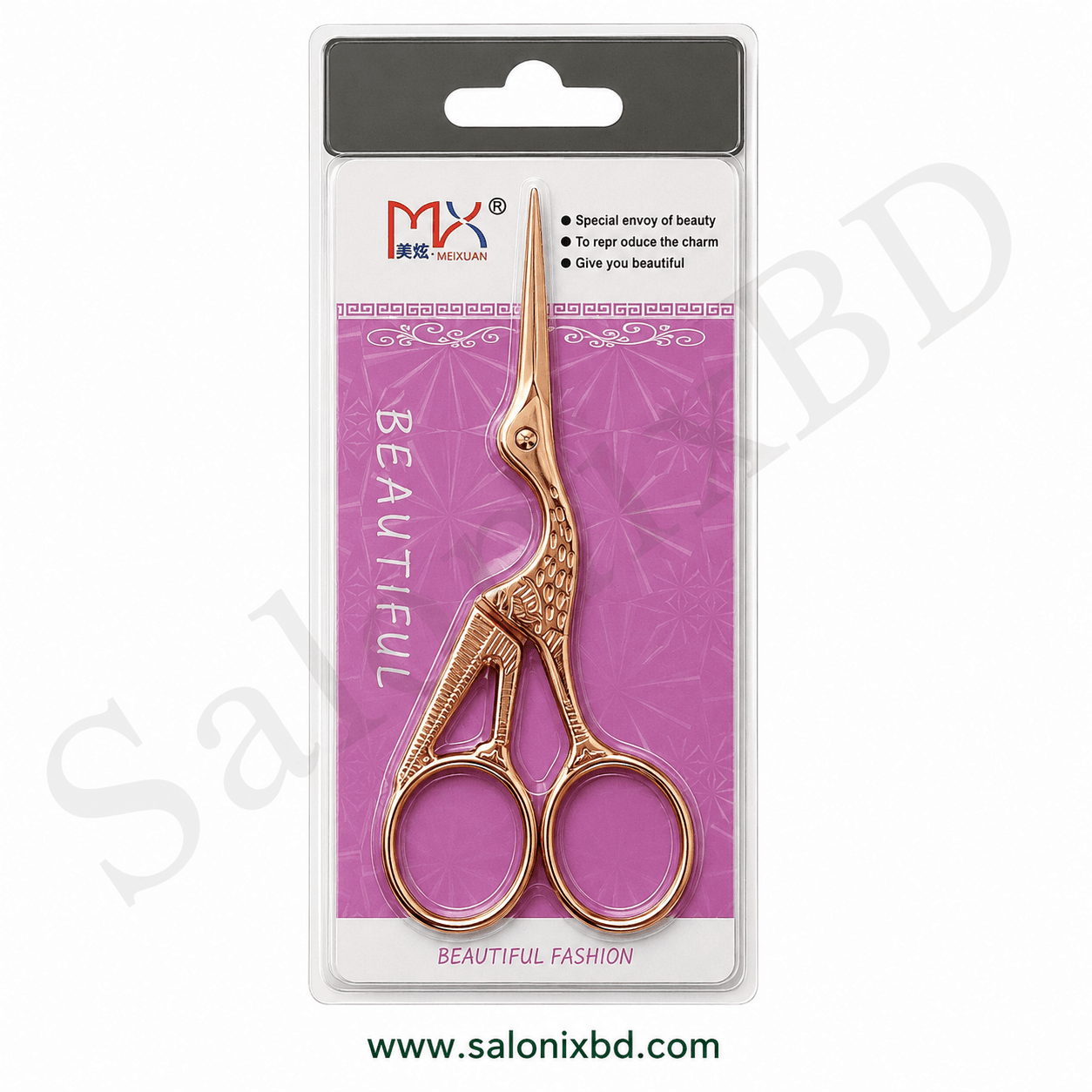 MEIXUAN Beauty Stork Scissors একটি ছোট, স্টাইলিশ ও সূক্ষ্ম কাটিংয়ের জন্য উপযোগীবগ কাঁচি