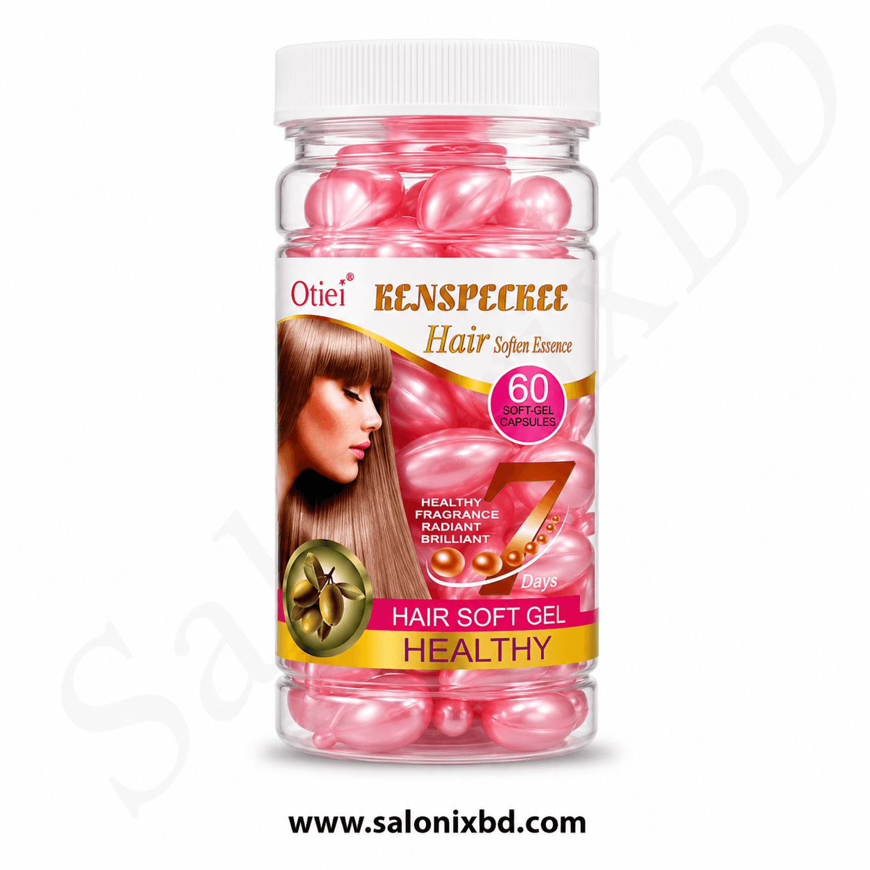Otiei KENSPECKEE Hair Soften Essence (Pink) – ৬০টি সফট জেল হেয়ার এসেন্স ক্যাপসুল